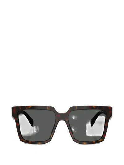 Prada Square-frame Sunglasses In Brown