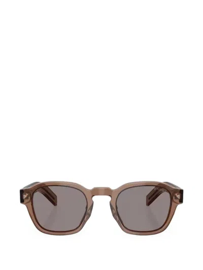 Prada Square-frame Sunglasses In Brown
