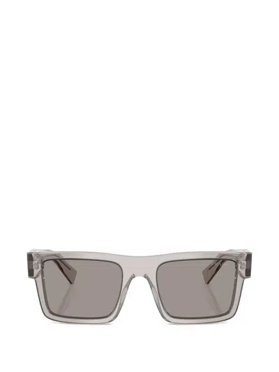 Prada Square-frame Sunglasses In Gray