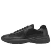 Prada Technical Sneakers Mesh Panels Rubber Sole In Black