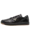 Prada Black Nappa Leather Downtown Sneakers In Black