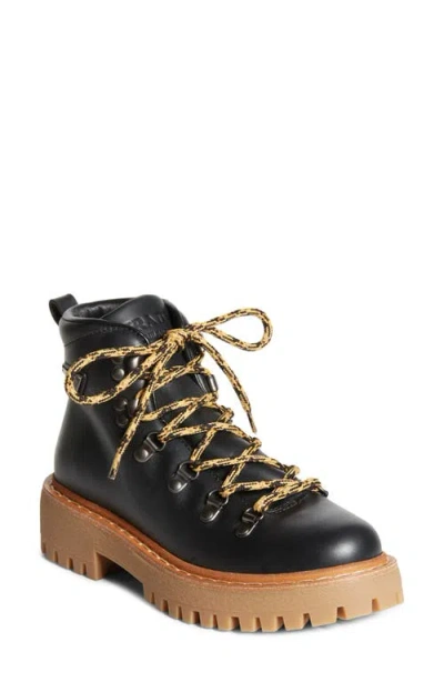 Prada St. Moritz Hiking Boot In Nero