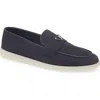 Prada St. Tropez Loafer In Bleu
