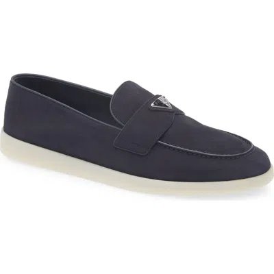 Prada St. Tropez Loafer In Bleu
