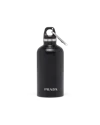 Prada Isolierte Wasserflasche Aus Edelstahl, 350 Ml In Black