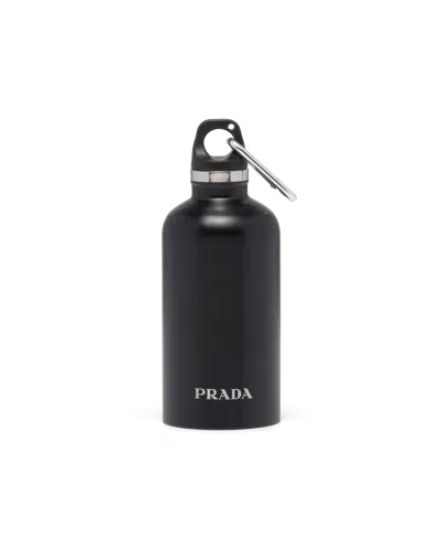 Prada Isolierte Wasserflasche Aus Edelstahl, 350 Ml In Black