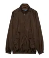 Prada Technical Fabric Jacket In Brown