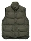 Prada Stand-up Collar Patch-pockets Gilet In Green