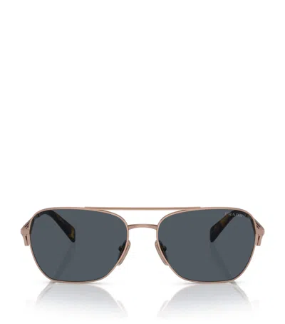 Prada Pilot Frame Sunglasses Sunglasses In Multi