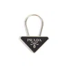 Prada Steel Keyring Unica In Grey