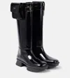 Prada Stiefel Equal Aus Lackleder In Schwarz