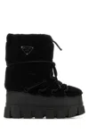 Prada Schneestiefel Mit Logo-schild