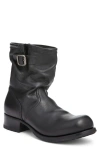 Prada Leather Mid-calf Boots In Black