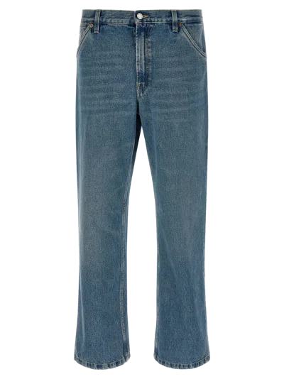 Prada Stone-washed Cotton Jeans In Blue