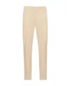 Prada Straight Casual Pants In Neutral