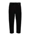 Prada Mid-rise Tapered Denim Jeans In Black