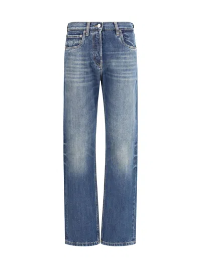 Prada Straight Jeans In Blue