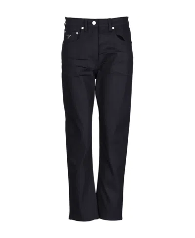 Prada Straight Jeans In Black
