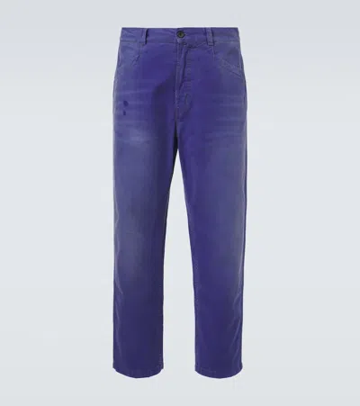Prada Straight Jeans In Purple