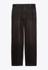 Prada Straight-leg Basic Jeans In Brown