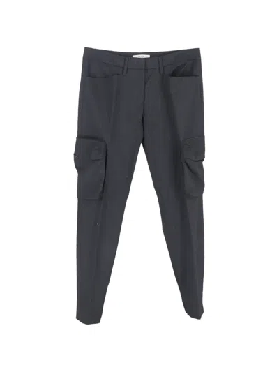 Pre-owned Prada Straight-leg Cargo Pants In Gray