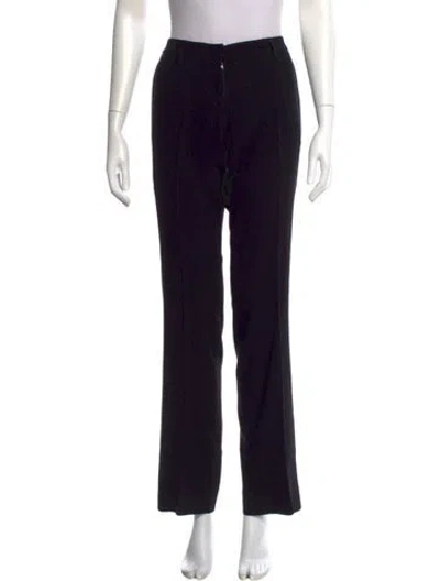 Pre-owned Prada Straight Leg Pants In Black