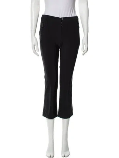 Pre-owned Prada Straight Leg Pants In Black