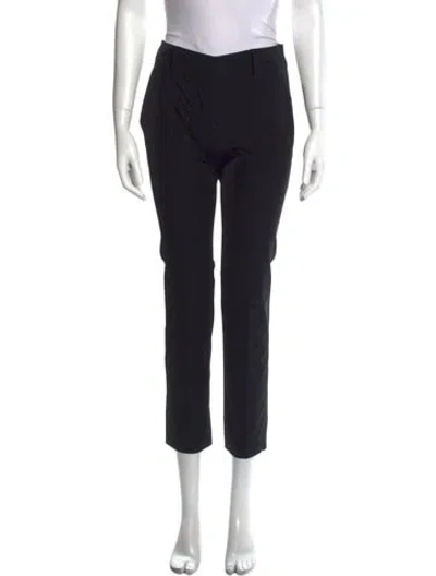 Pre-owned Prada Straight Leg Pants In Black