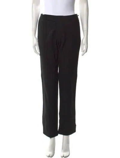 Pre-owned Prada Straight Leg Pants In Black
