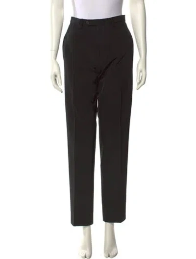 Pre-owned Prada Straight Leg Pants In Black