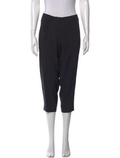 Pre-owned Prada Straight Leg Pants In Black
