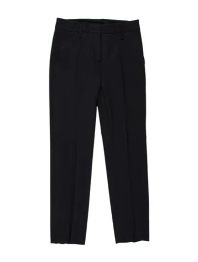 Pre-owned Prada Straight Leg Pants In Black