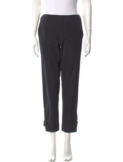 Pre-owned Prada Straight Leg Pants In Black