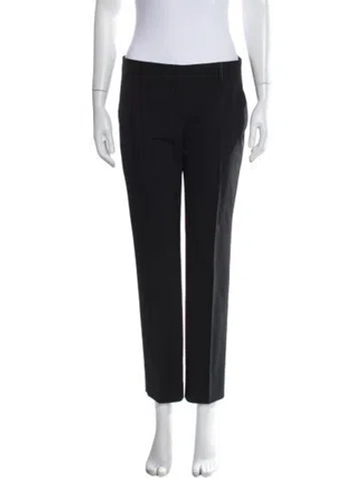 Pre-owned Prada Straight Leg Pants In Black