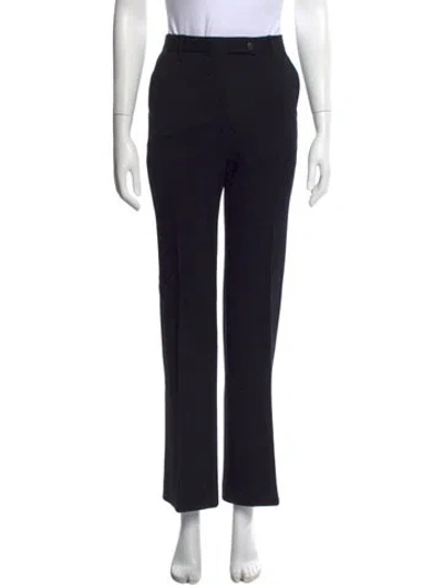 Pre-owned Prada Straight Leg Pants In Black