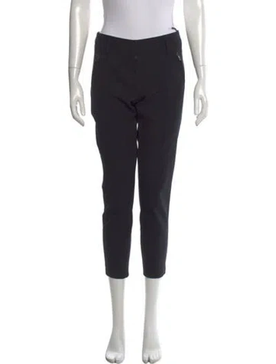 Pre-owned Prada Straight Leg Pants In Black