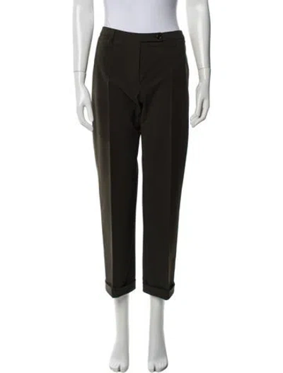 Pre-owned Prada Straight Leg Pants In Black