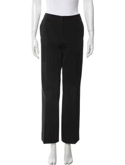 Pre-owned Prada Straight Leg Pants In Black
