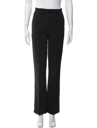 Pre-owned Prada Straight Leg Pants In Black