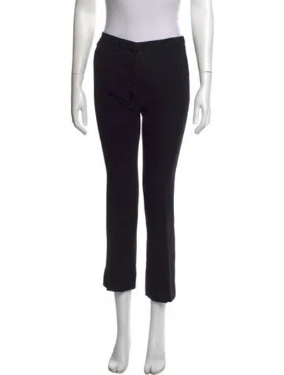 Pre-owned Prada Straight Leg Pants In Black