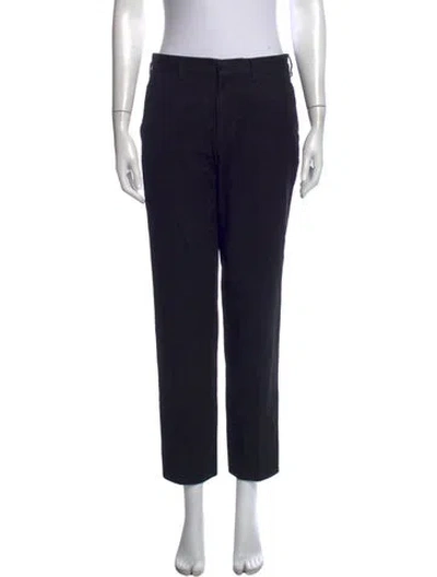 Pre-owned Prada Straight Leg Pants In Black
