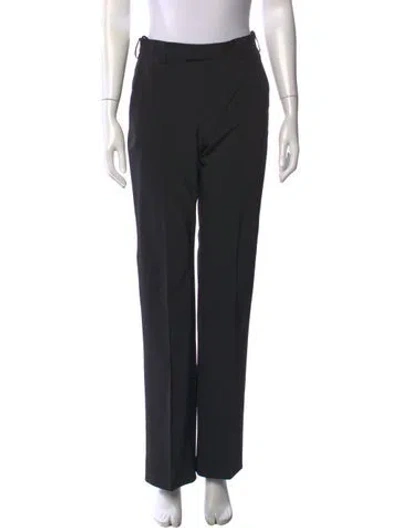 Pre-owned Prada Straight Leg Pants In Black