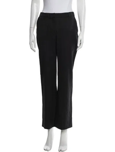 Pre-owned Prada Straight Leg Pants In Black