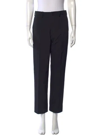 Pre-owned Prada Straight Leg Pants In Black