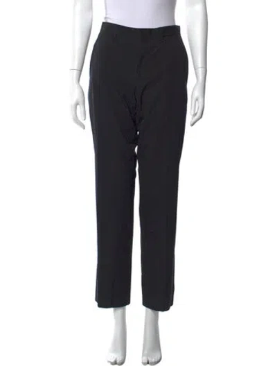 Pre-owned Prada Straight Leg Pants In Black