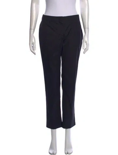 Pre-owned Prada Straight Leg Pants In Black