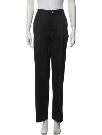 Pre-owned Prada Straight Leg Pants In Black