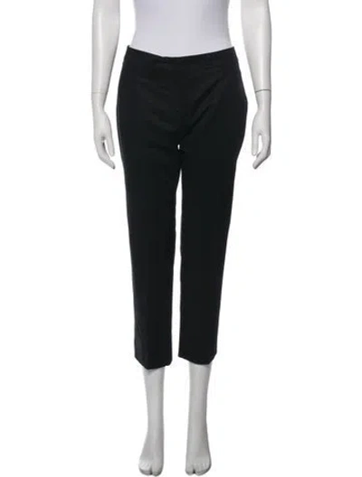Pre-owned Prada Straight Leg Pants In Black