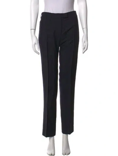 Pre-owned Prada Straight Leg Pants In Black