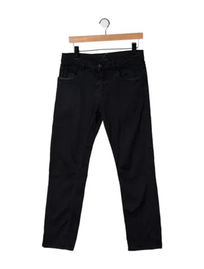 Pre-owned Prada Straight Leg Pants In Black